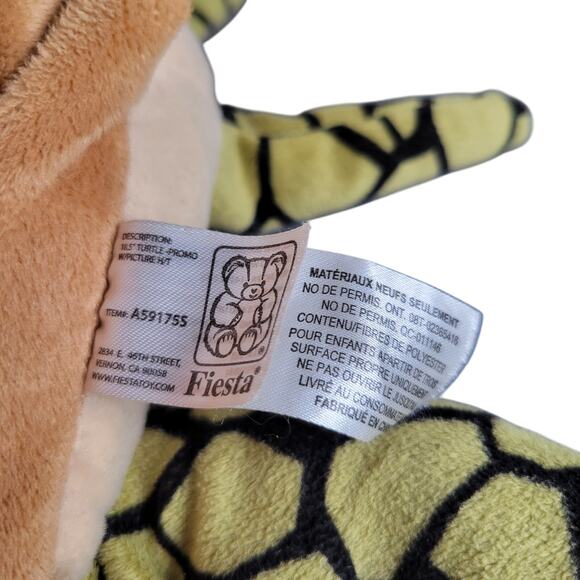 Sea Turtle Plush 18" Stuffed Animal Brown Shell Green Flippers Soft Toy Fiesta - Picture 8 of 16